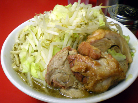 桜台二郎ラーメン野菜マシマシ090707